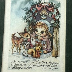 1985 Limited edition Jody Bergsma Christmas